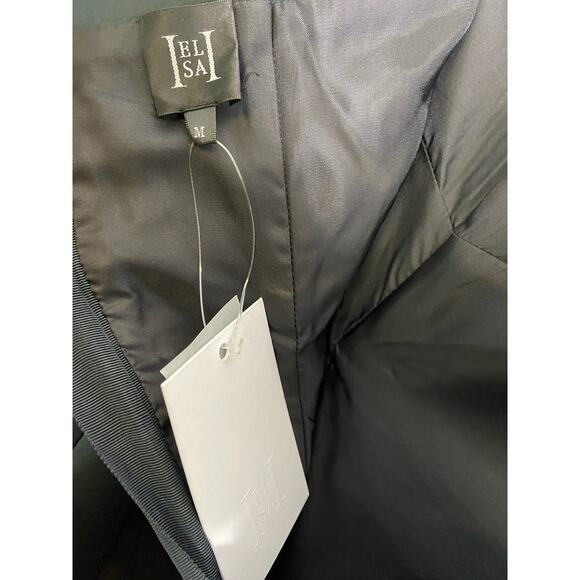 Helsa Mini Dress Heavy Satin Strapless Statement Party Hoco Birthday Classy Sz M - Picture 11 of 11